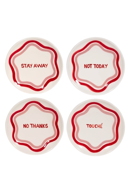 Talk of the Table set 4 dessert plates