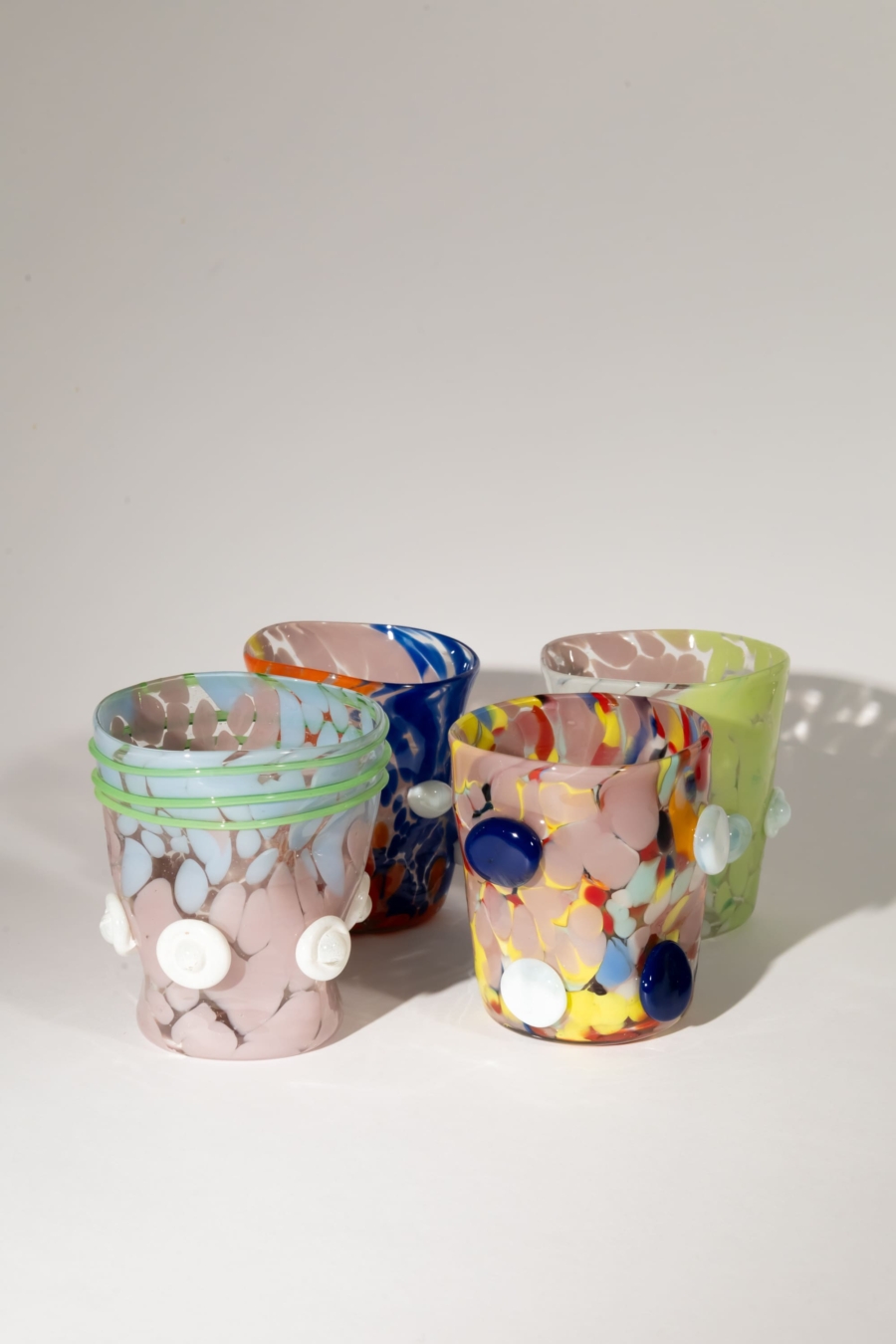 surrealist murano glasses set